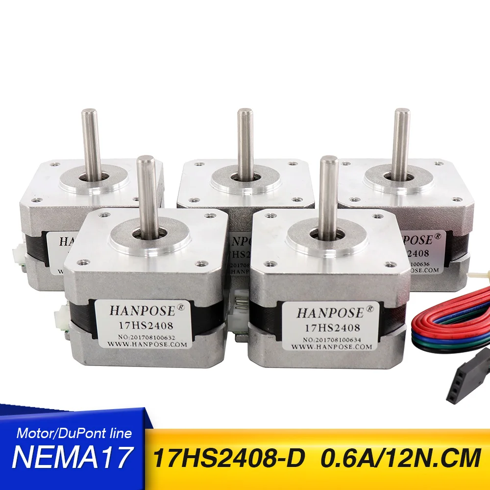 Nema17 Stepper Motor 50pcs 42 motor 12n.cm Nema 17 motor 42BYGH 17HS2408 motor 4-lead for 3D printer CNC XYZ
Nema17 Stepper Motor 50pcs 42 motor 12n.cm Nema 17 motor 42BYGH 17HS2408 motor 4-lead for 3D printer CNC XYZ