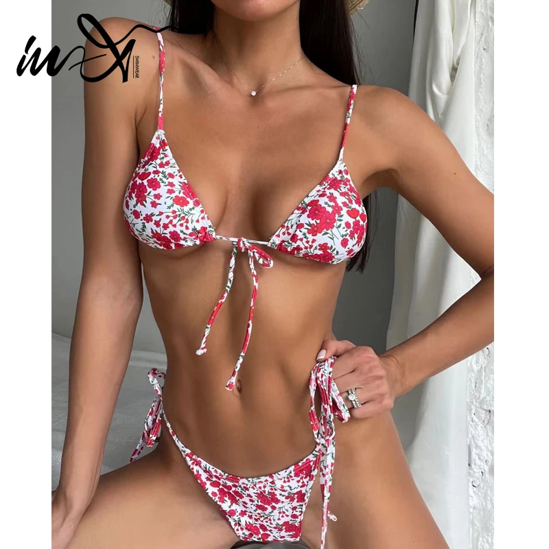 In-X Print bikinis 2021 mujer Triangle swimsuit women Halter swimwear female Brazilian 2 pieces set Sexy bathing suit biquini
In-X Print bikinis 2021 mujer Triangle swimsuit women Halter swimwear female Brazilian 2 pieces set Sexy bathing suit biquini