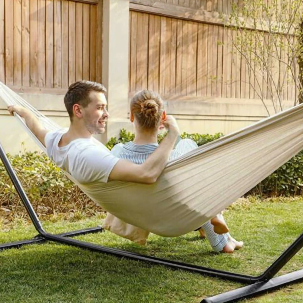 Outdoor Hammock Rollover Prevention Breathable Sweat Absorbent And Camping Canvas Fabric Hanging Hammock Patio Bed Travel Hiking
Outdoor Hammock Rollover Prevention Breathable Sweat Absorbent And Camping Canvas Fabric Hanging Hammock Patio Bed Travel Hiking