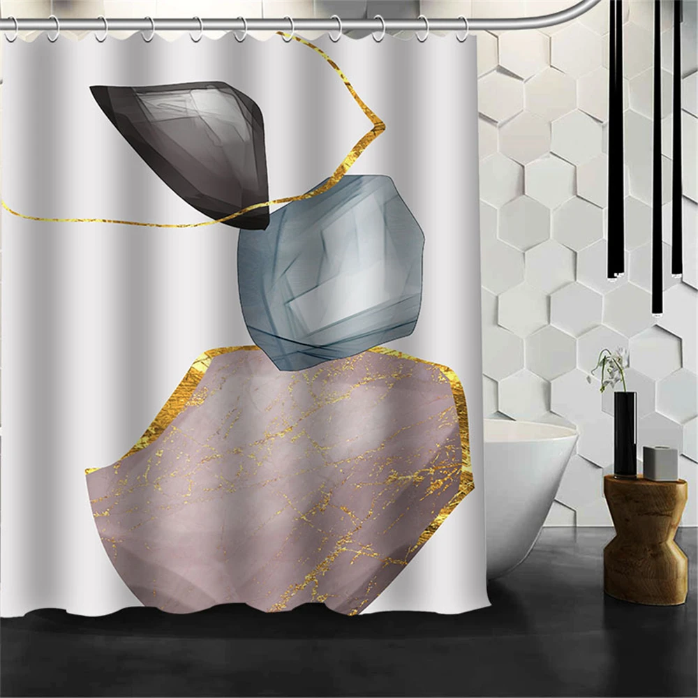 Custom Modern Nordic Light Luxury Shower Curtains Hooks Bathroom Waterproof Bath Room Home Decor Decoration 3D Print 211201-17
Custom Modern Nordic Light Luxury Shower Curtains Hooks Bathroom Waterproof Bath Room Home Decor Decoration 3D Print 211201-17