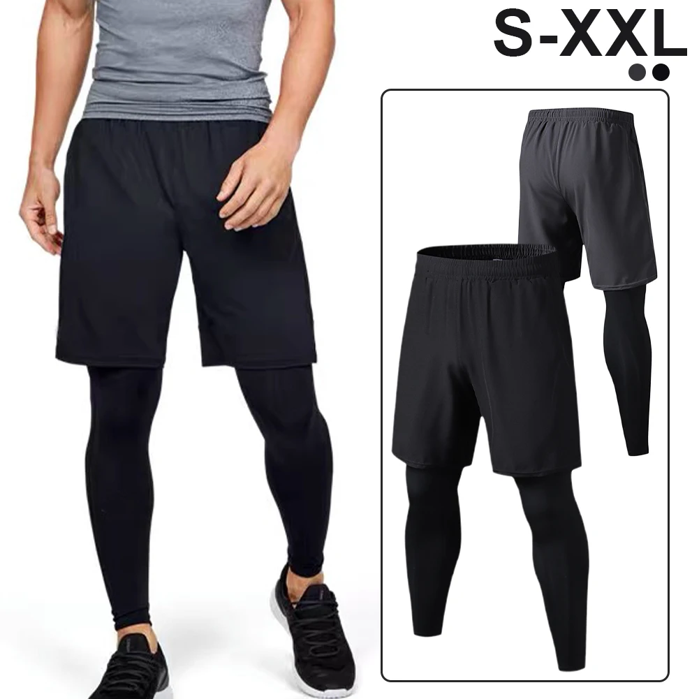 Men 2 in 1 Leggings Running Short Gym Fitness Leggings Pant Exercise Outdoors Quick-drying Pants Tights Pants
Men 2 in 1 Leggings Running Short Gym Fitness Leggings Pant Exercise Outdoors Quick-drying Pants Tights Pants