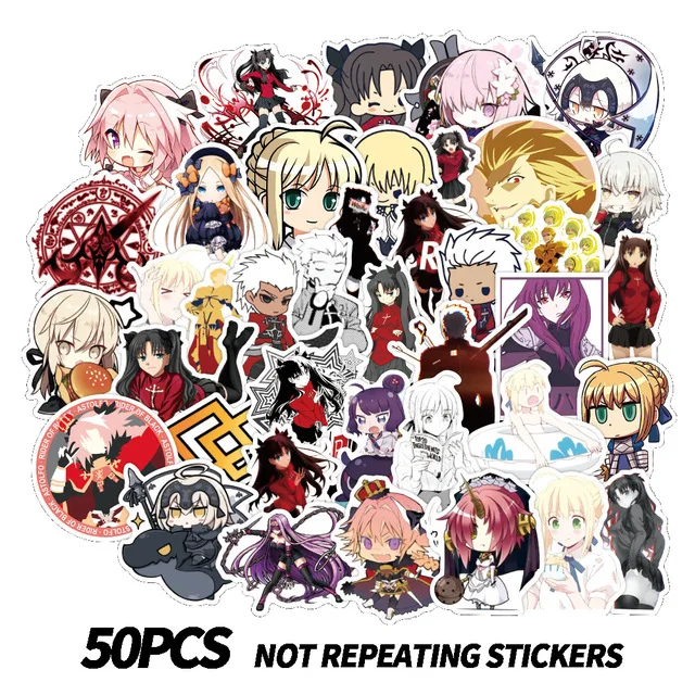 10/30/50PCS Anime Fate Stay Night Waterproof Manga Sticker for Stationery Decal Pegatina Skateboard Laptop Guitar Cartoon Gifts
10/30/50PCS Anime Fate Stay Night Waterproof Manga Sticker for Stationery Decal Pegatina Skateboard Laptop Guitar Cartoon Gifts