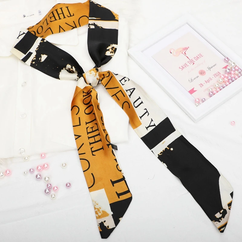 New Bag Scarf for Women Elegant Graceful Silk Vintage Plaided Print Patchwork Head Handle Bag Skinny Scarves for Ladies Gift
New Bag Scarf for Women Elegant Graceful Silk Vintage Plaided Print Patchwork Head Handle Bag Skinny Scarves for Ladies Gift