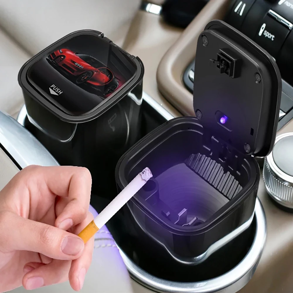 Car LED Ashtray Garbage Coin Storage Cup Container Cigar Ash Tray Car Styling Universal Size New 2021
Car LED Ashtray Garbage Coin Storage Cup Container Cigar Ash Tray Car Styling Universal Size New 2021