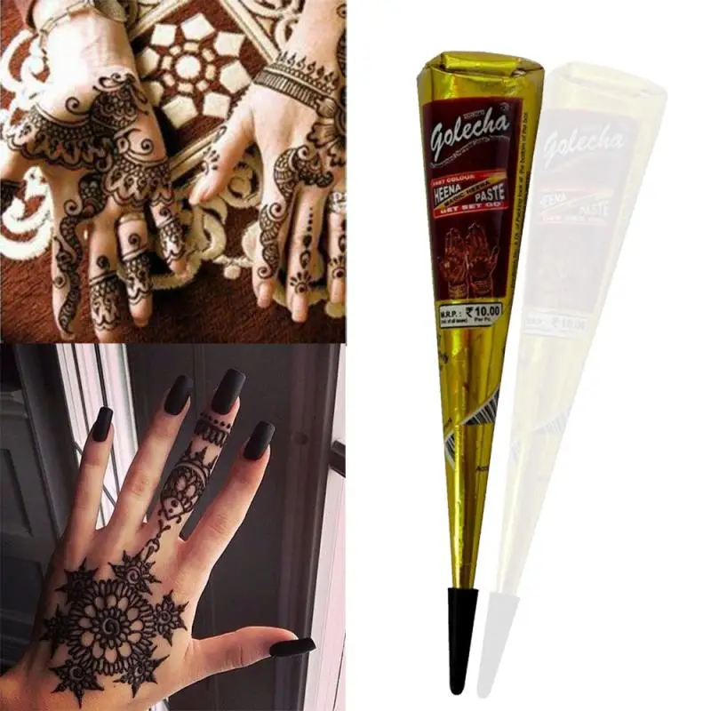 New 30g Henna Tattoo Paste Red White Black Brown Henna Cones Indian For Temporary Tattoo Sticker Body Paint Art Cream Cone TSLM1
New 30g Henna Tattoo Paste Red White Black Brown Henna Cones Indian For Temporary Tattoo Sticker Body Paint Art Cream Cone TSLM1