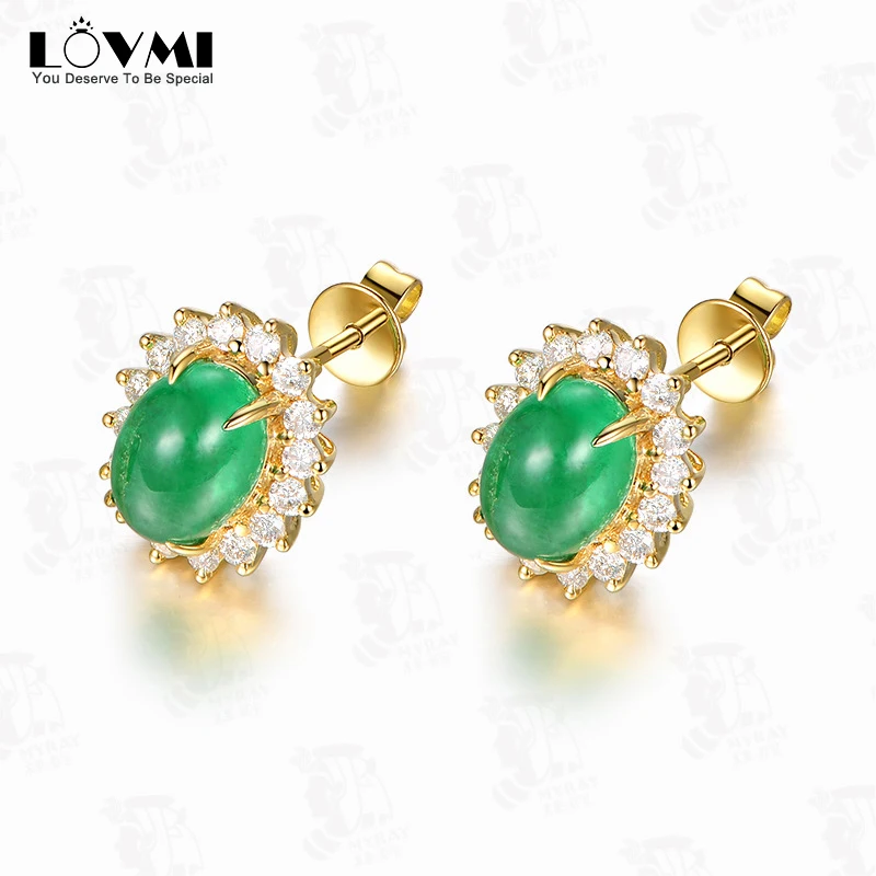2021 Vintage Gold Women Stud Earrings Emerald Gemstones Jade Oval Flower Crystal Jewelry Accessories For Female Mother Gift
2021 Vintage Gold Women Stud Earrings Emerald Gemstones Jade Oval Flower Crystal Jewelry Accessories For Female Mother Gift