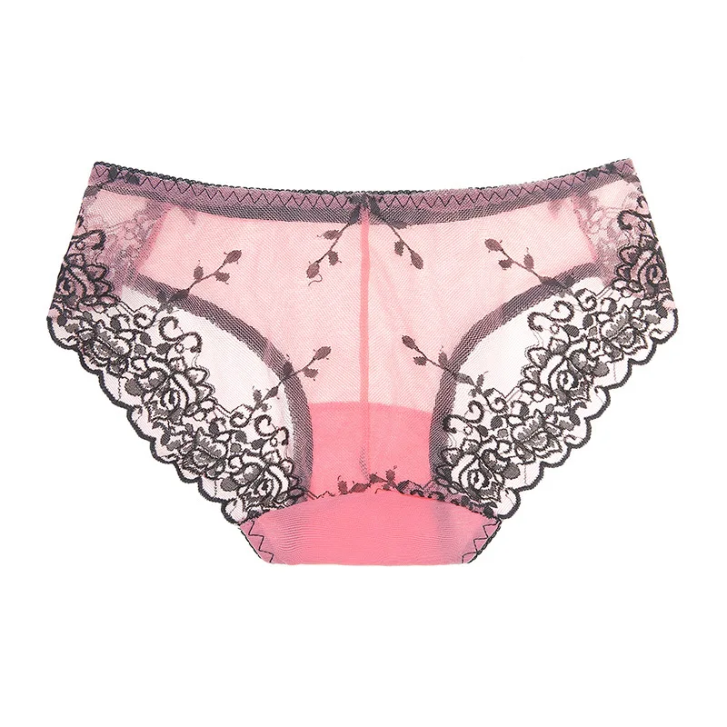 Women's Shorts Exquisite Embroidery Sexy Panties Lace Transparent Mesh Low-rise One-piece Seamless Briefs Panties Women
Women's Shorts Exquisite Embroidery Sexy Panties Lace Transparent Mesh Low-rise One-piece Seamless Briefs Panties Women