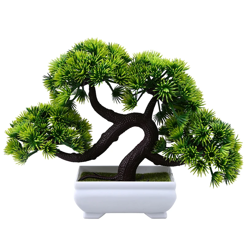 Welcoming Pine Bonsai Simulation Home Decor Artificial Fake Green Pot Plants Pot Ornaments Home Garden Wedding Decoration
Welcoming Pine Bonsai Simulation Home Decor Artificial Fake Green Pot Plants Pot Ornaments Home Garden Wedding Decoration