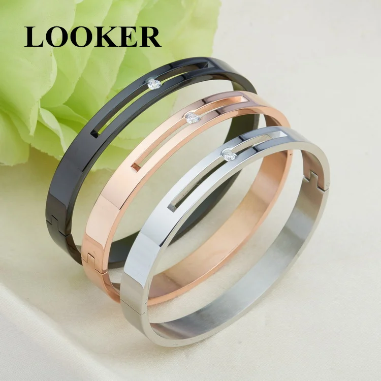 2020 New 316L Stainless Steel Cuff Bracelet For Women Tension Setting CZ Bracelets & Bangles 3 Colors Choices
2020 New 316L Stainless Steel Cuff Bracelet For Women Tension Setting CZ Bracelets & Bangles 3 Colors Choices