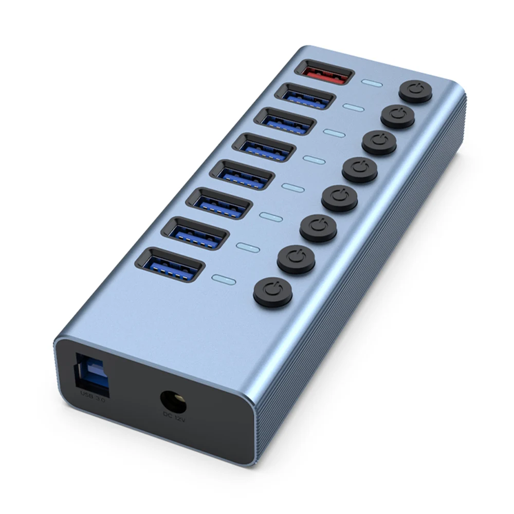 USB 3.0 HUB Aluminum Alloy Multiinterface Splitter Separate Control Switch Extender Data Transmission Computer Extender
USB 3.0 HUB Aluminum Alloy Multiinterface Splitter Separate Control Switch Extender Data Transmission Computer Extender