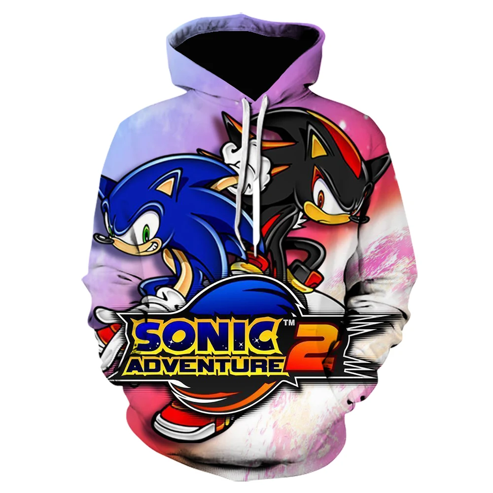 Sonic 3D новая модная повседневная одежда Толстовка свитер с длинными рукавами для