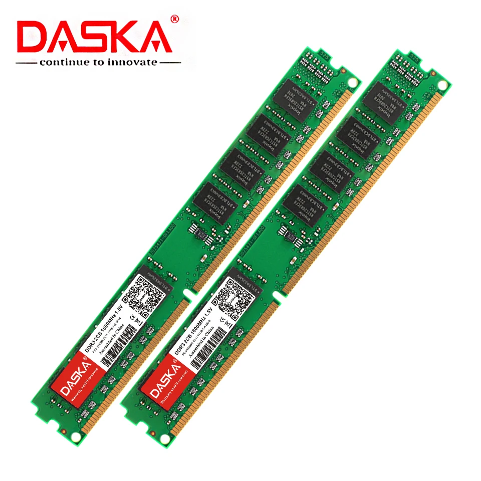 DASKA Новый DDR3 4 Гб 2 1600/1333 МГц PC3 12800/10600 Настольный память DDR 3 материнская плата