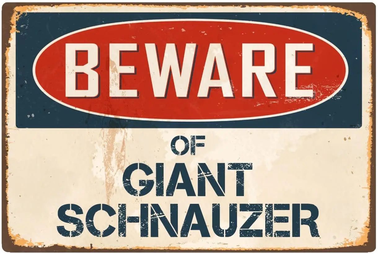 StickerPirate Beware of Giant Schnauzer 8 x 12 Vintage Aluminum Retro Metal Sign VS84
StickerPirate Beware of Giant Schnauzer 8 x 12 Vintage Aluminum Retro Metal Sign VS84