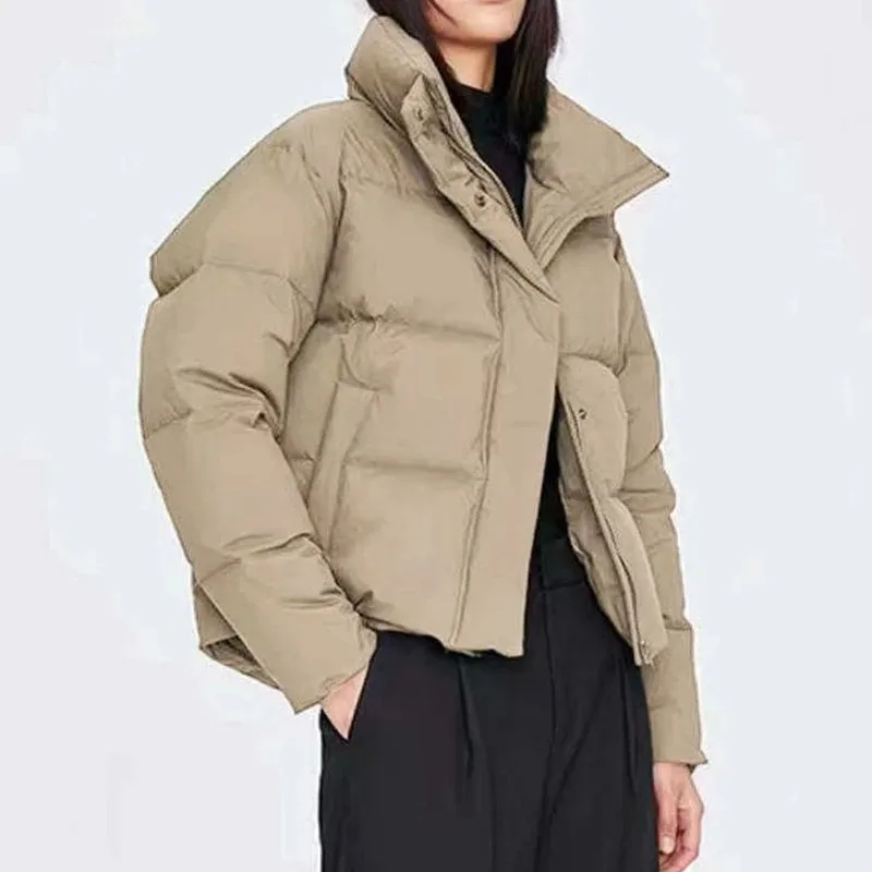 2021 Autumn Winter Warm Parkas Thick Casual Loose Long Sleeves Jacket Woman Chic Khaki Zipper Coats Female Outwear
2021 Autumn Winter Warm Parkas Thick Casual Loose Long Sleeves Jacket Woman Chic Khaki Zipper Coats Female Outwear