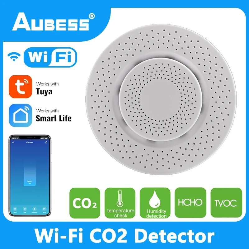 Умный датчик CO2 Aubess Tuya, Wi-Fi детектор качества воздуха с комнатным датчиком температуры и влажности, комнатный термометр для умного срока слу...
Умный датчик CO2 Aubess Tuya, Wi-Fi детектор качества воздуха с комнатным датчиком температуры и влажности, комнатный термометр для умного срока слу...