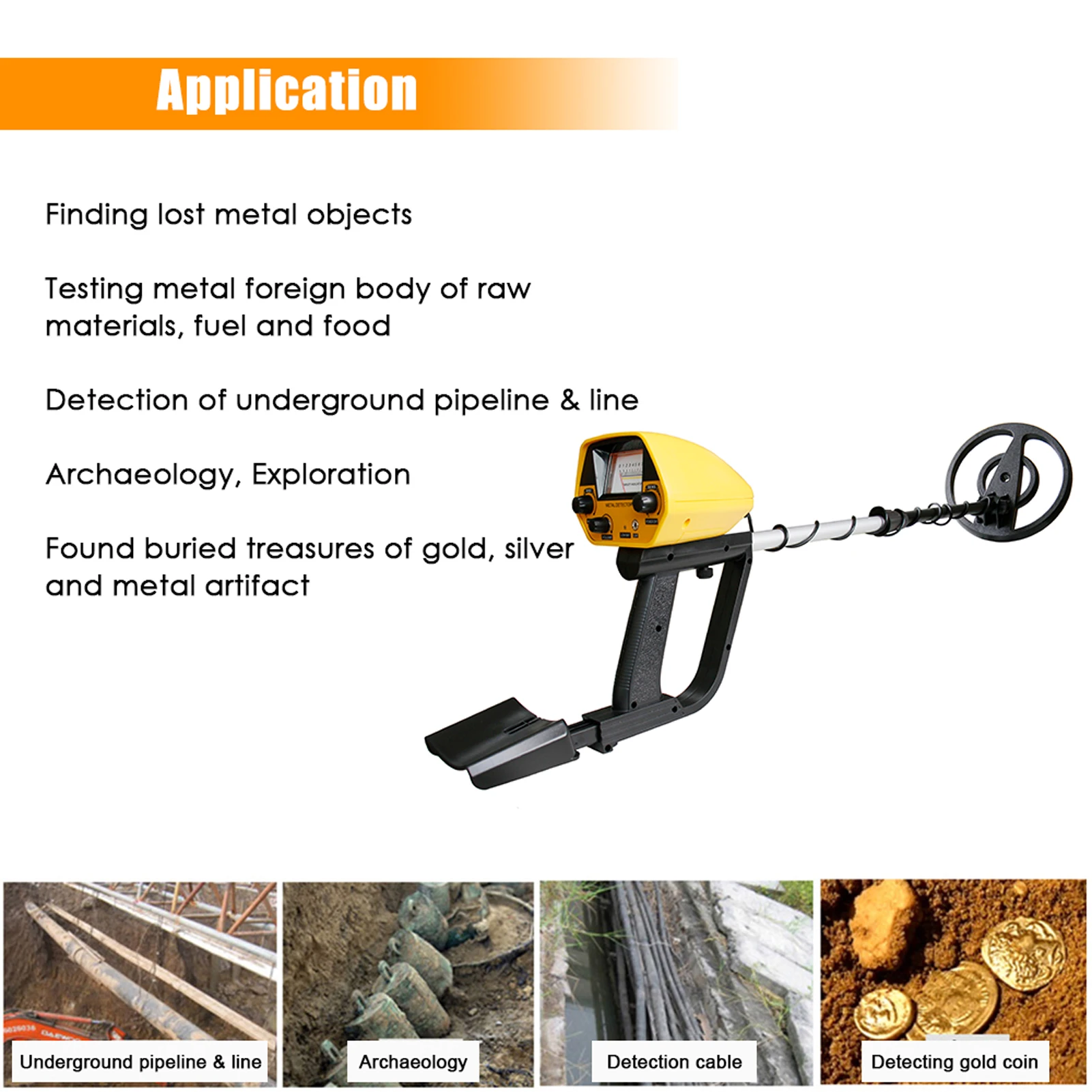 GT-5080Y Portable Underground Metal Detector Metal Finder Treasure Finder High Sensitivity Accuracy Treasure Gold Detecting Tool
GT-5080Y Portable Underground Metal Detector Metal Finder Treasure Finder High Sensitivity Accuracy Treasure Gold Detecting Tool