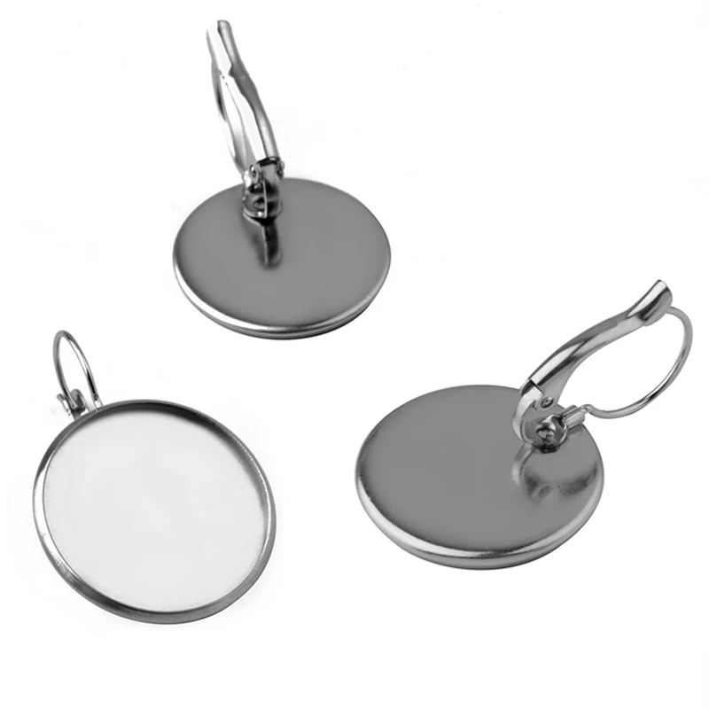 10pcs Stainless Steel French Lever Back Earrings Base,Fit 8 10 12 14 16 18 20 mm Glass cabochons Earring Blank Supplies Jewelry 
10pcs Stainless Steel French Lever Back Earrings Base,Fit 8 10 12 14 16 18 20 mm Glass cabochons Earring Blank Supplies Jewelry