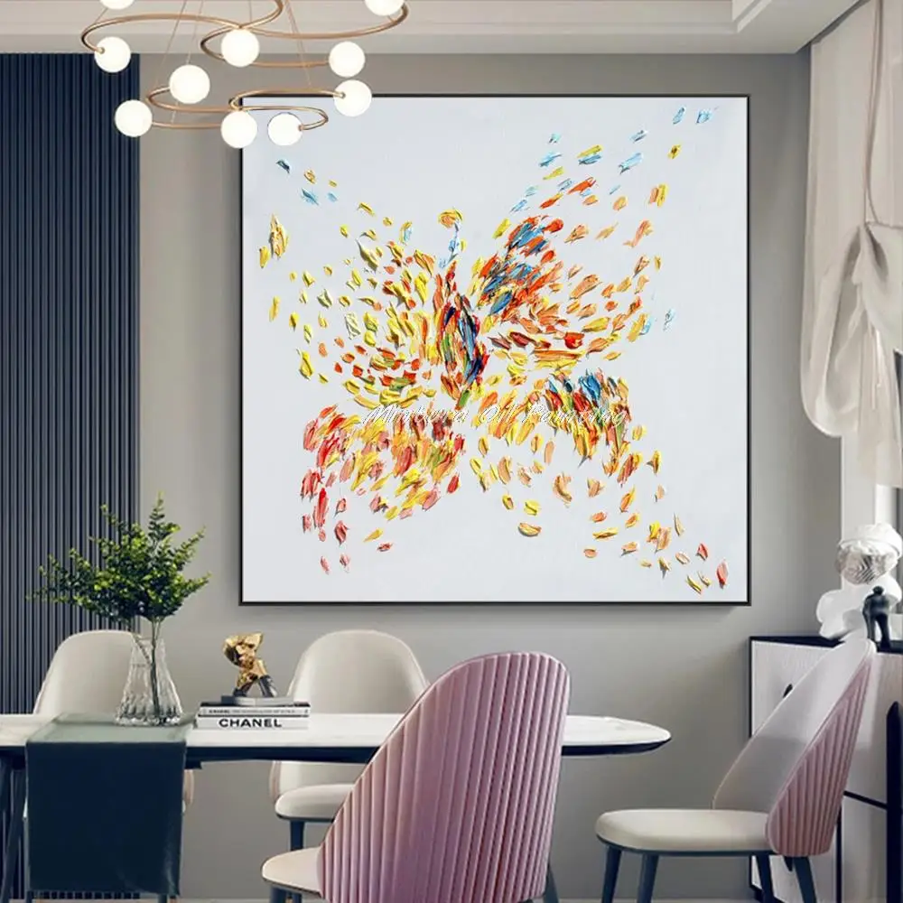 Mintura Modern Abstract Decorative Butterfly Pictures Handmade Animal Oil Painting On Canvas Wall Art For Living Room Home Decor
Mintura Modern Abstract Decorative Butterfly Pictures Handmade Animal Oil Painting On Canvas Wall Art For Living Room Home Decor