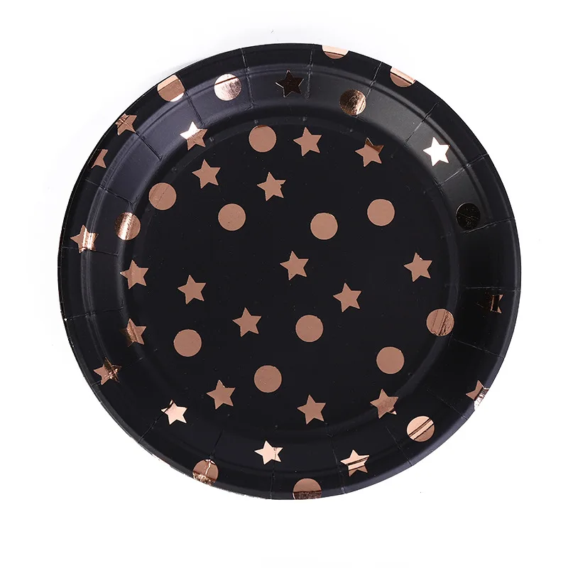 Hot Rose Gold Dot Disposable Tableware Paper Plate Cup Wedding Decoration Starry Sky Baby Shower Dessert Table Party Supplies
Hot Rose Gold Dot Disposable Tableware Paper Plate Cup Wedding Decoration Starry Sky Baby Shower Dessert Table Party Supplies