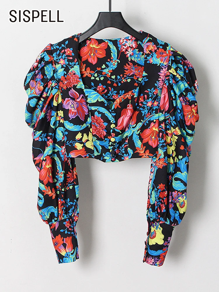 SISPELL Casual Print Floral Colorblock Women's Blouse Square Collar Puff Long Sleeves Crop Top Blouses Female 2021 Autumn Style
SISPELL Casual Print Floral Colorblock Women's Blouse Square Collar Puff Long Sleeves Crop Top Blouses Female 2021 Autumn Style