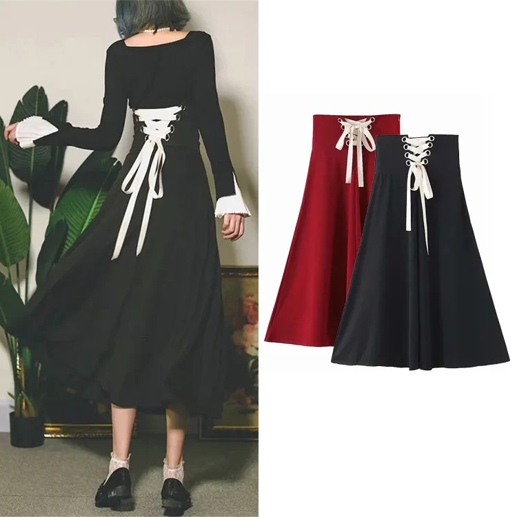 Zoulv New Lace A-line Mid-length Skirt Temperament Commuter All-match, Light Mature Hepburn Style Waist Skirt
Zoulv New Lace A-line Mid-length Skirt Temperament Commuter All-match, Light Mature Hepburn Style Waist Skirt