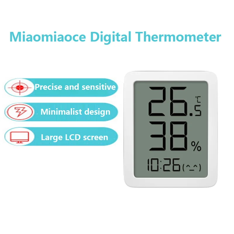 Xiaomi Miaomiaoce MMC LCD Thermometer 3.5 Inch Screen Digital Display Hygrometer Temperature Humidity Sensor Meter Wall Sticker
Xiaomi Miaomiaoce MMC LCD Thermometer 3.5 Inch Screen Digital Display Hygrometer Temperature Humidity Sensor Meter Wall Sticker