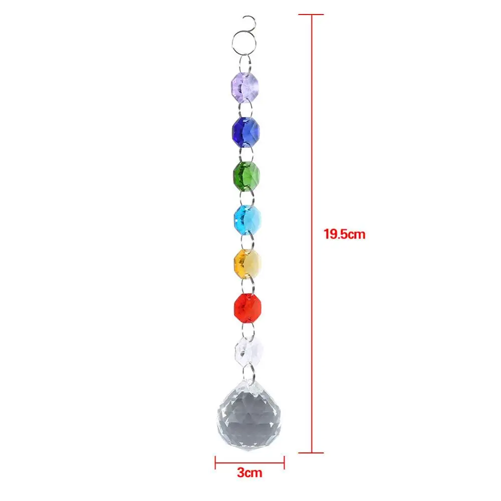 Camal 1pcs (195mm) Rainbow Crystal Glass Octagon Beads Chandelier 30mm Ball Drop Pendant Prisms Suncatcher Hanging Window Gift
Camal 1pcs (195mm) Rainbow Crystal Glass Octagon Beads Chandelier 30mm Ball Drop Pendant Prisms Suncatcher Hanging Window Gift