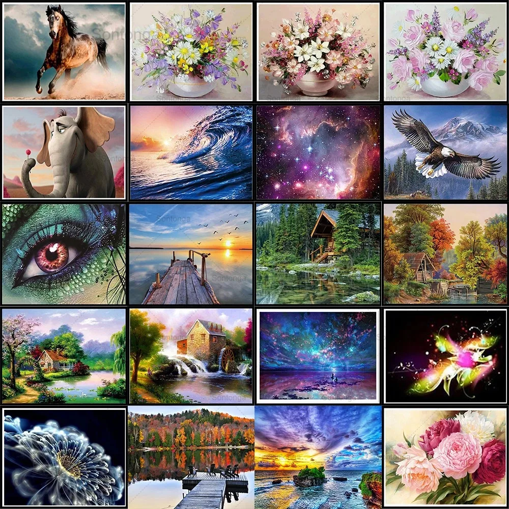 Landscape 5D Diamond Paintings Full of Diamond Flowers Rural Sea Round Diamond Mosaic Pattern Home Decoration Diy Handmade Wall
Landscape 5D Diamond Paintings Full of Diamond Flowers Rural Sea Round Diamond Mosaic Pattern Home Decoration Diy Handmade Wall