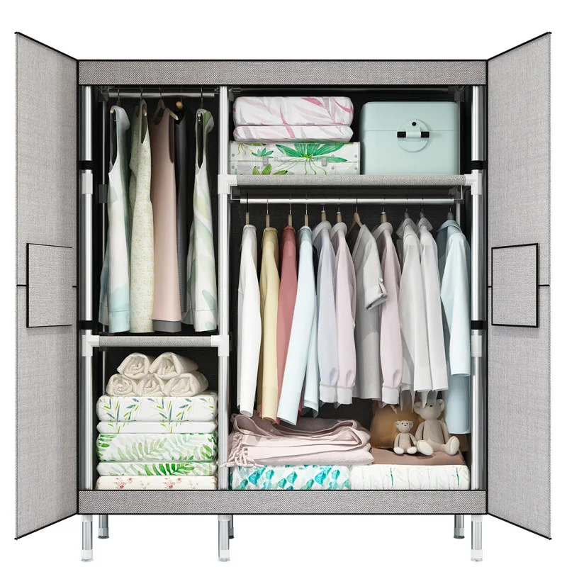 Modern Master Bedroom Wardrobe Steel Pipe Reinforcement Household Closet Storage Cabinet Closet Shelf Storage
Modern Master Bedroom Wardrobe Steel Pipe Reinforcement Household Closet Storage Cabinet Closet Shelf Storage