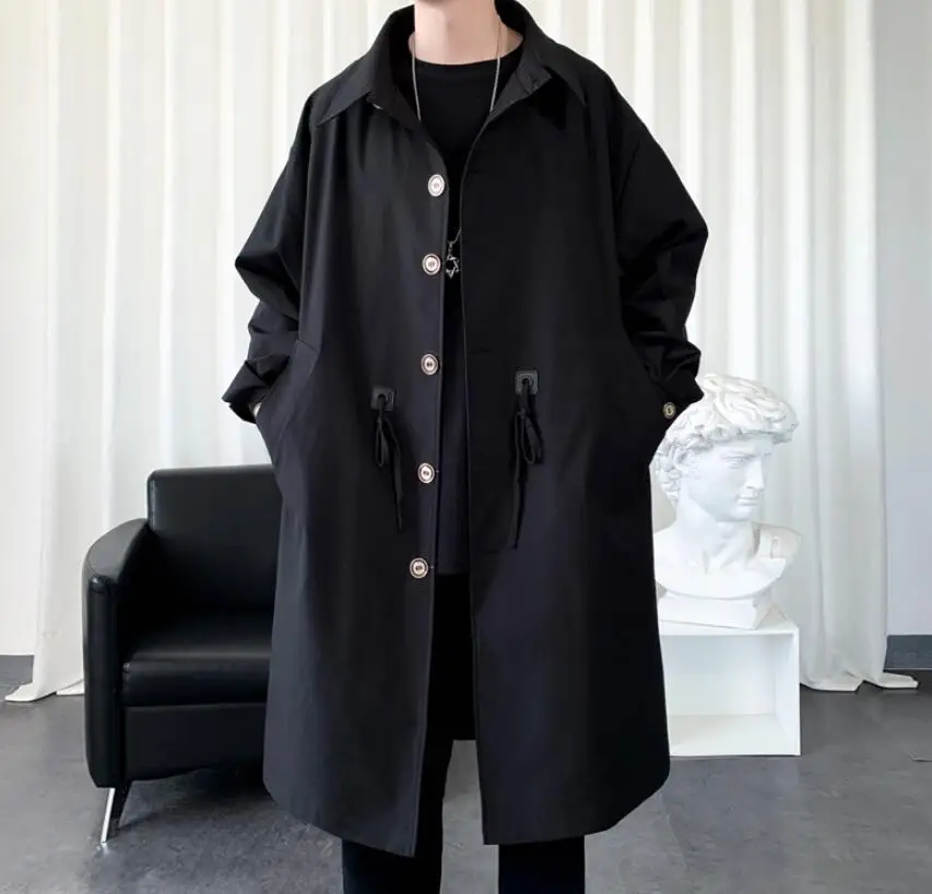 Mid-length British Style Coat Men's Autumn New Balmacen Drape High Street Trend Windbreaker
Mid-length British Style Coat Men's Autumn New Balmacen Drape High Street Trend Windbreaker