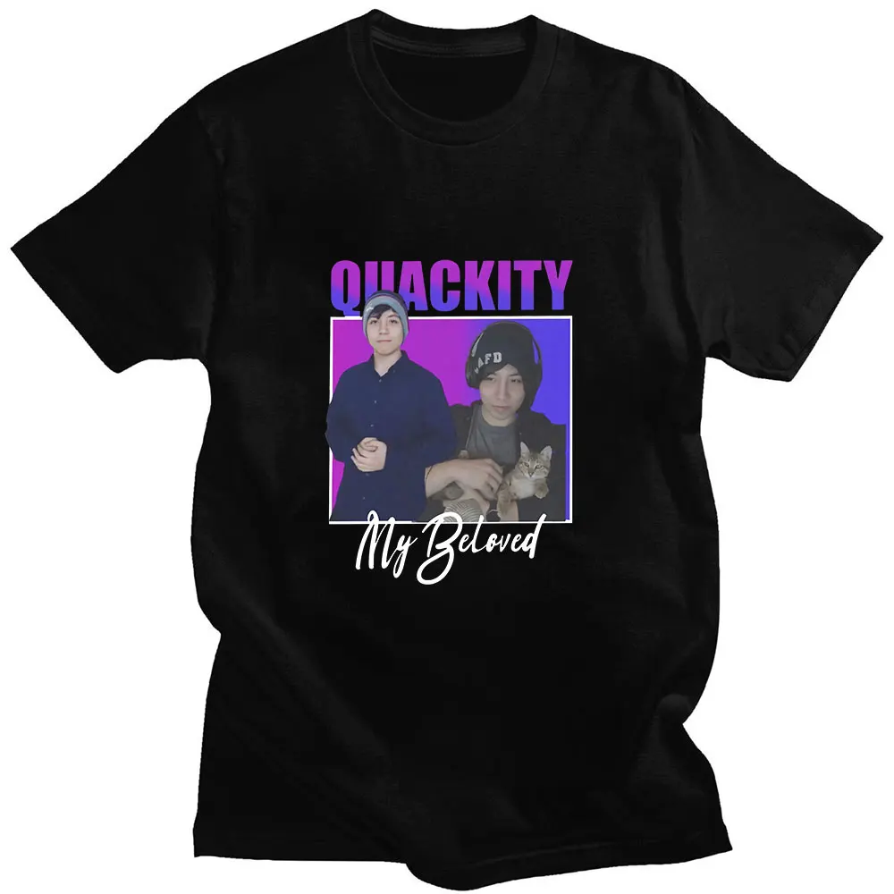 Summer Thin Short-sleeved Cotton Loose Quackity My Beloved Merch High Street Harajuku Personality Print Man Simple T-shirt Tide
Summer Thin Short-sleeved Cotton Loose Quackity My Beloved Merch High Street Harajuku Personality Print Man Simple T-shirt Tide