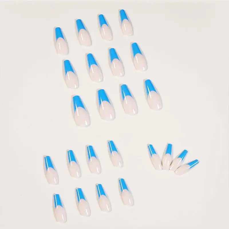 24Pcs / Set Extra Long Coffin Fake Nails Beauty Butterfly Tool Decal Blue Nail Nails Artificial Salon Art Tips False Full B K7N5
24Pcs / Set Extra Long Coffin Fake Nails Beauty Butterfly Tool Decal Blue Nail Nails Artificial Salon Art Tips False Full B K7N5
