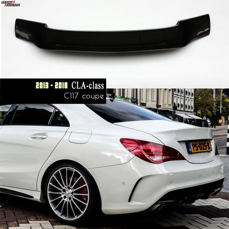 High-Kick 3*3 3K Twill Carbon Fiber Rear Trunk Lid Deck Spoiler Boot Wing Ducktail for CLA Class C117 / W117 Sedan OEM Fitment 
High-Kick 3*3 3K Twill Carbon Fiber Rear Trunk Lid Deck Spoiler Boot Wing Ducktail for CLA Class C117 / W117 Sedan OEM Fitment