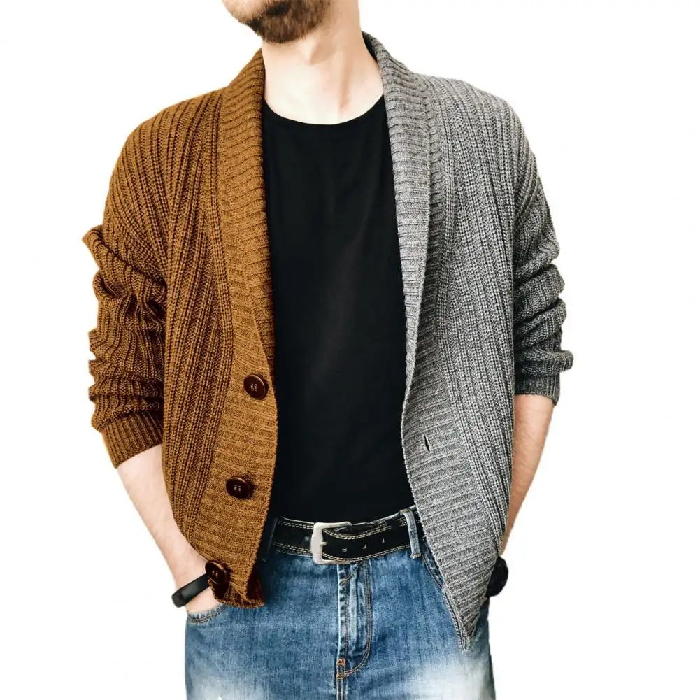 Autumn Knitted Sweaters Cardigan Long Sleeve Sweater Jacket Winter Single-breasted Color Stitching Open Front Cardigan Sweater
Autumn Knitted Sweaters Cardigan Long Sleeve Sweater Jacket Winter Single-breasted Color Stitching Open Front Cardigan Sweater