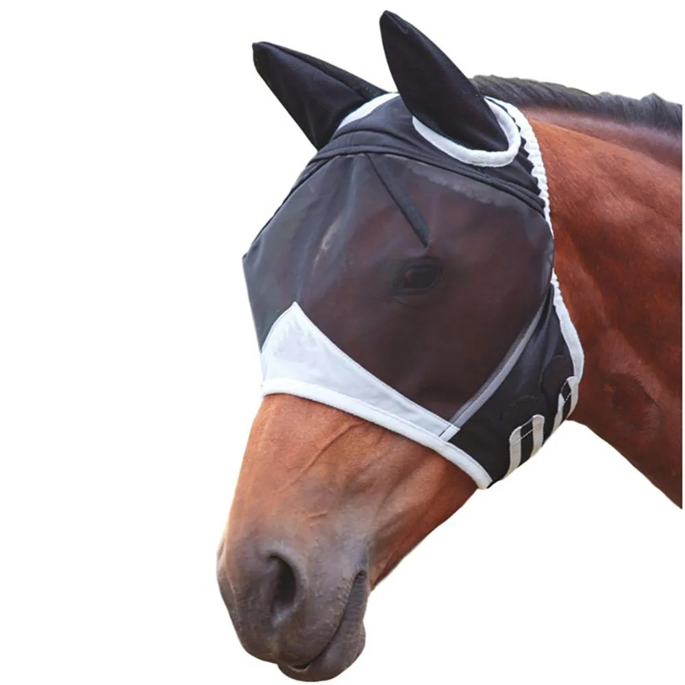 Съемная Сетчатая Маска для лошадей УФ защита противомоскитная маска