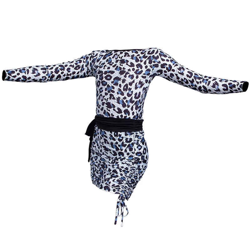 Latin Dance Dresses For Girls Leopard Long Sleeves Practice Dress Women Exam Competition Costume Professional Dance Outfit 4778
Latin Dance Dresses For Girls Leopard Long Sleeves Practice Dress Women Exam Competition Costume Professional Dance Outfit 4778