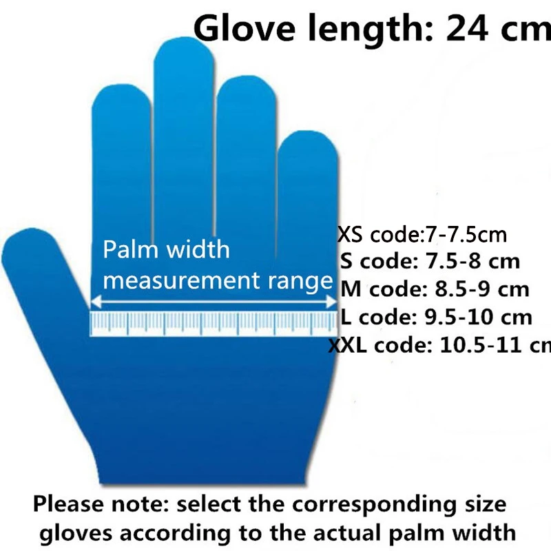 50/100PCS Disposable nitrile Latex Rubber Gloves Dishwashing/Kitchen/Work//Garden/household cleaning Gloves Black/Blue Gloves
50/100PCS Disposable nitrile Latex Rubber Gloves Dishwashing/Kitchen/Work//Garden/household cleaning Gloves Black/Blue Gloves