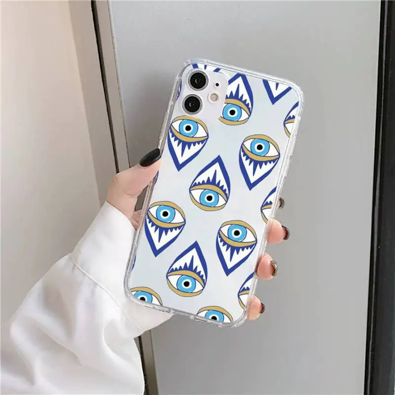Lucky Eye Blue Evil Eye Print Phone Case Transparent soft For iphone 5 5s 5c se 6 6s 7 8 11 12 plus mini x xs xr pro max
Lucky Eye Blue Evil Eye Print Phone Case Transparent soft For iphone 5 5s 5c se 6 6s 7 8 11 12 plus mini x xs xr pro max