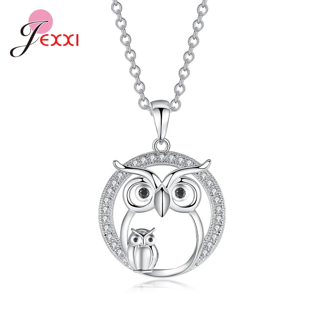 New Lovely Cute Owl Pendants Necklaces For Sale 925 Sterling Silver Cubic Zirconia Shiny Animal Owl Necklaces Wholesale
New Lovely Cute Owl Pendants Necklaces For Sale 925 Sterling Silver Cubic Zirconia Shiny Animal Owl Necklaces Wholesale