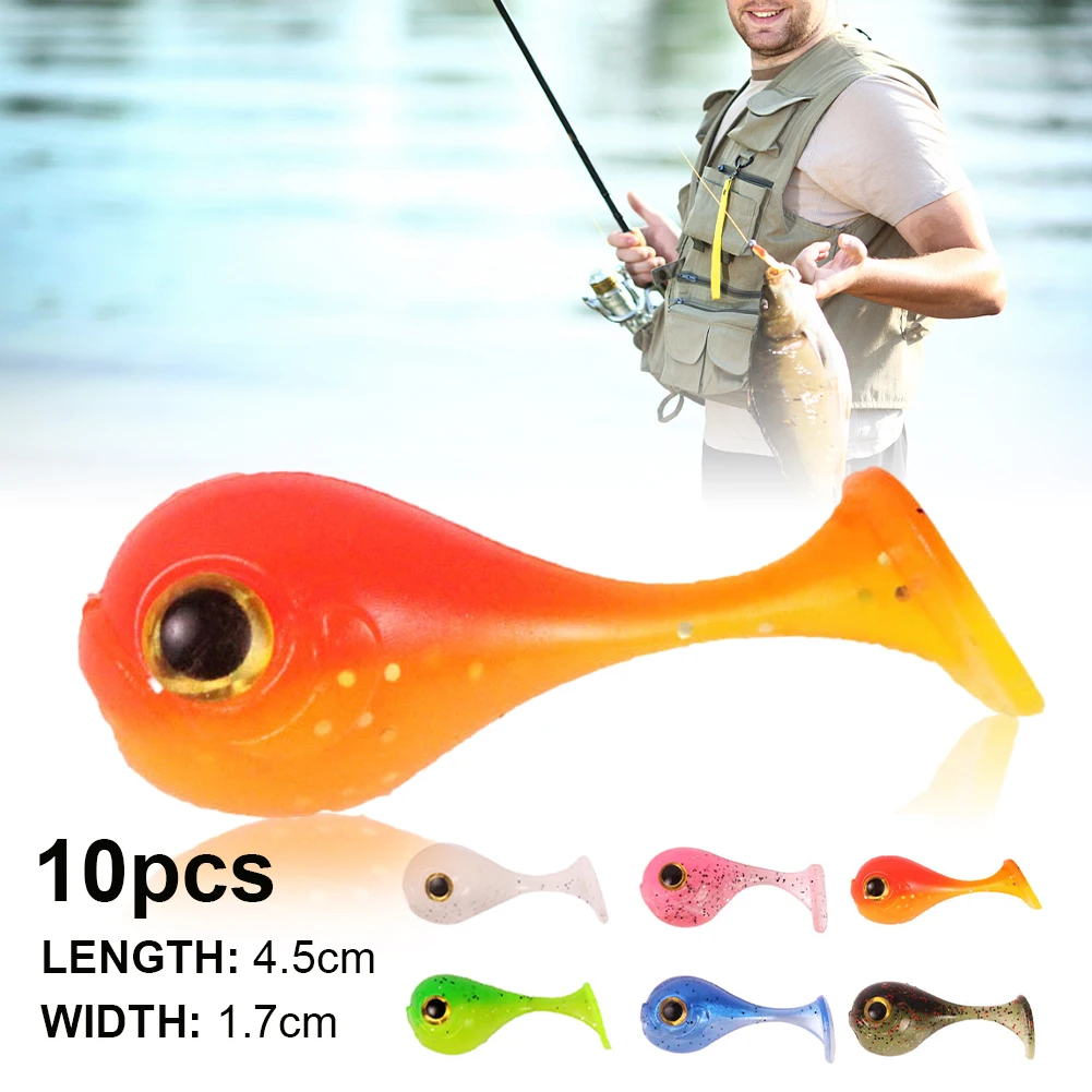 10Pcs Big Head Fishing Lure Artificial T-Tail Soft Fishing Bait Lifelike Silicone Soft Bait Paddle Tail Crankbait Fishing Tackle
10Pcs Big Head Fishing Lure Artificial T-Tail Soft Fishing Bait Lifelike Silicone Soft Bait Paddle Tail Crankbait Fishing Tackle