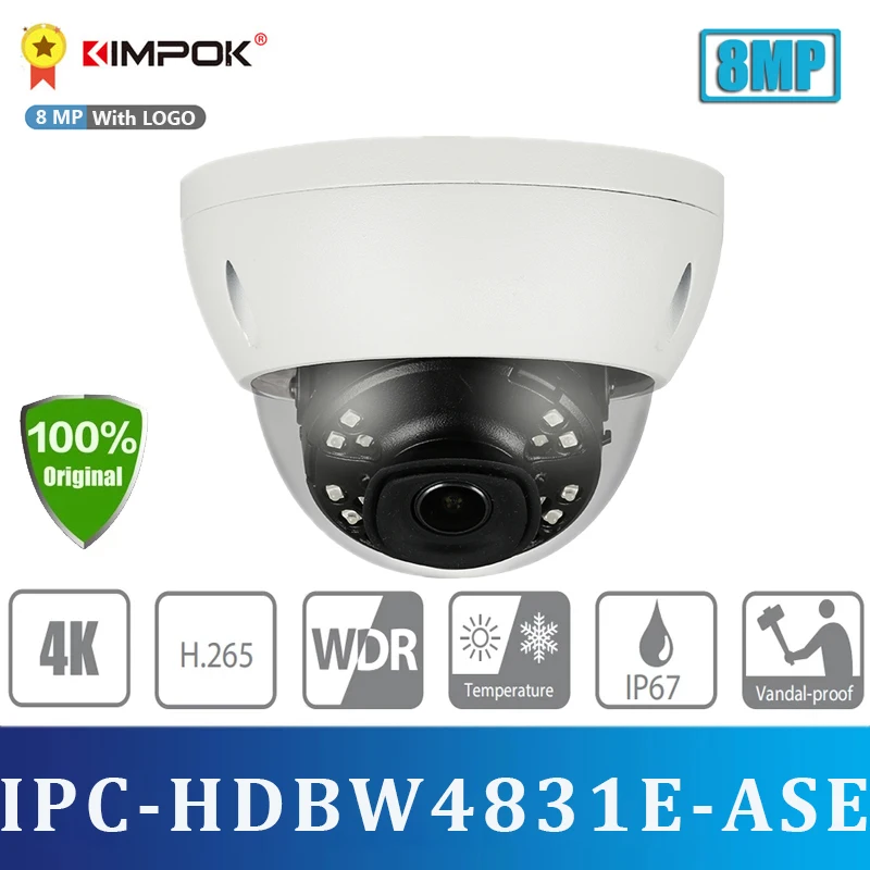 DH IPC-HDBW4831E-ASE IP Camera 8MP IR Mini Dome Network Camera With POE H.265 30m IR HDBW4831E-ASE CCTV Security
DH IPC-HDBW4831E-ASE IP Camera 8MP IR Mini Dome Network Camera With POE H.265 30m IR HDBW4831E-ASE CCTV Security