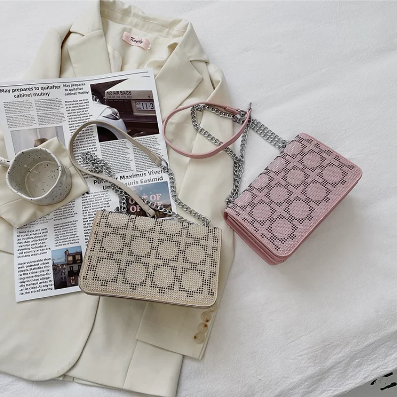 Women's Luxury Handbags 2021 New Fashion Diamond Chain Designer Shoulder Crossbody Bags Sweet Cute Female Bags Elegant Purses
Women's Luxury Handbags 2021 New Fashion Diamond Chain Designer Shoulder Crossbody Bags Sweet Cute Female Bags Elegant Purses