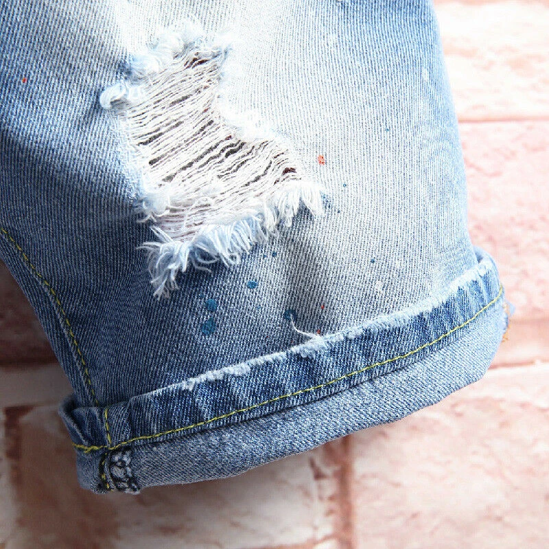 New Fashion Leisure Mens Ripped Short Jeans Brand Clothing Summer Shorts Hole Breathable Tearing Denim Shorts Jean Male Trousers
New Fashion Leisure Mens Ripped Short Jeans Brand Clothing Summer Shorts Hole Breathable Tearing Denim Shorts Jean Male Trousers