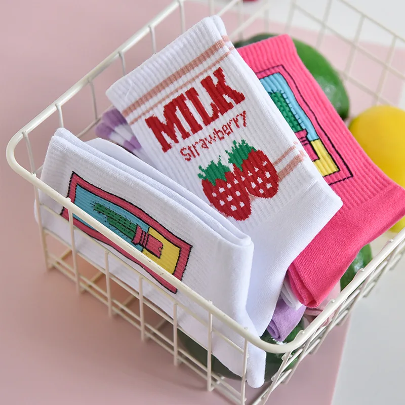 Kawaii Cartoon Long Socks Women Korean Cute Strawberry Warm Cotton Socks Girls Casual Winter Autumn Couple Streetwear Socks
Kawaii Cartoon Long Socks Women Korean Cute Strawberry Warm Cotton Socks Girls Casual Winter Autumn Couple Streetwear Socks