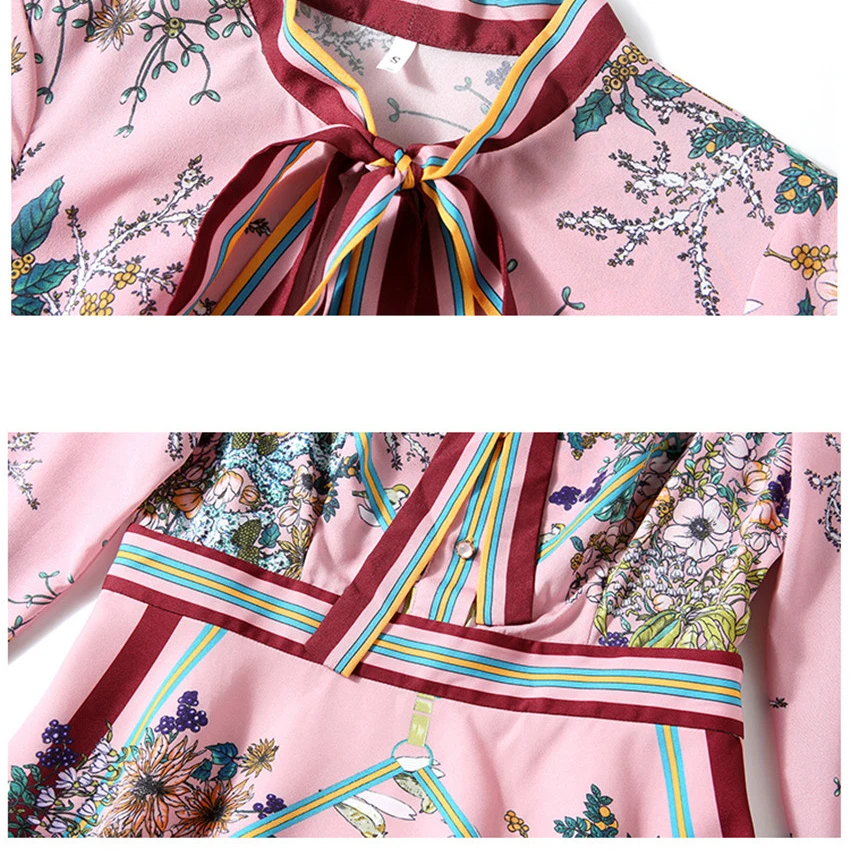 Autumn Vintage Dress Designer Runway Dresses 2020 Women High Quality European Bow Neck Floral Elegant Midi Dress Robe Femme
Autumn Vintage Dress Designer Runway Dresses 2020 Women High Quality European Bow Neck Floral Elegant Midi Dress Robe Femme