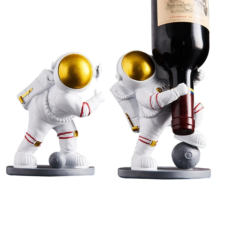 Resin Wine Bottle Holder Astronaut Shape Tabletop Wine Rack for House Office
Resin Wine Bottle Holder Astronaut Shape Tabletop Wine Rack for House Office