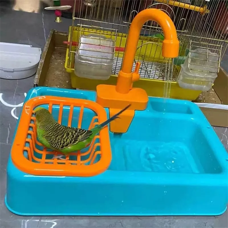 Parrot shower bird bathtub swimming pool parrot bathing cage suitable for parakeet drinking fountain bird toy
Parrot shower bird bathtub swimming pool parrot bathing cage suitable for parakeet drinking fountain bird toy
