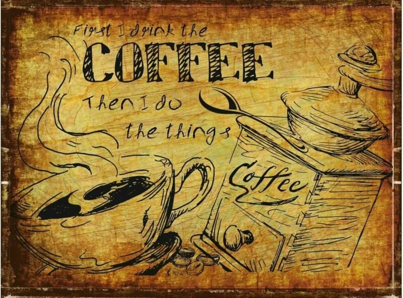Coffee Humorous Retro Metal Wall Plaque Art Vintage Funny Tin Sign 
Coffee Humorous Retro Metal Wall Plaque Art Vintage Funny Tin Sign