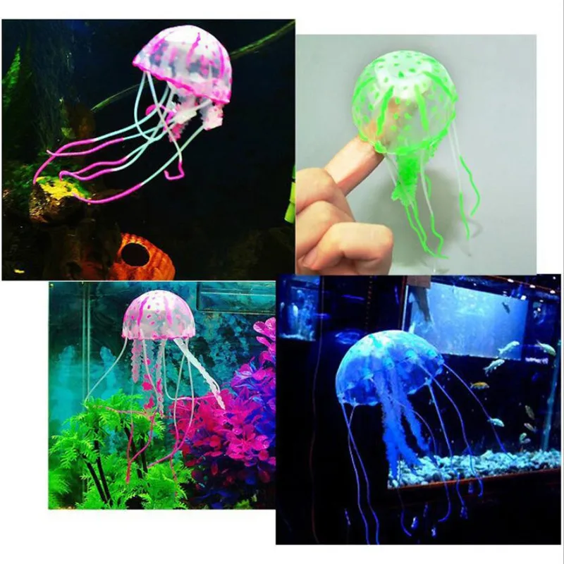 Random Artificial Aquarium Jellyfish Ornament Decor Glowing Effect Fish Tank Decoration Aquatic Pet Supplies Home Accessories
Random Artificial Aquarium Jellyfish Ornament Decor Glowing Effect Fish Tank Decoration Aquatic Pet Supplies Home Accessories