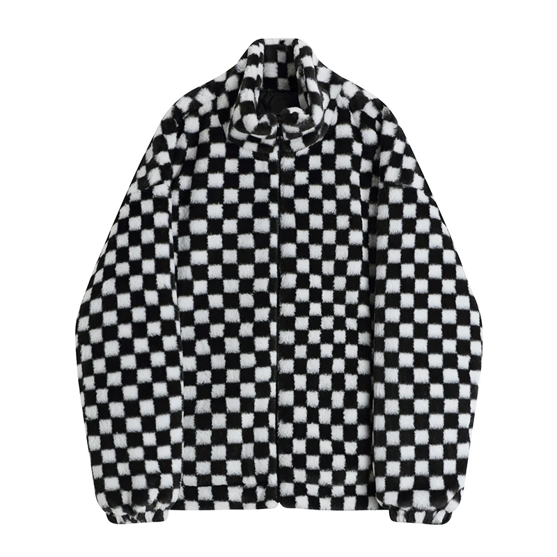 Women High Quality Faux Rabbit Fur Coat Thick Warm Plus Size Zippers Vintage Loose Fashion Female Plaid Lamb Wool Jacket Coat
Women High Quality Faux Rabbit Fur Coat Thick Warm Plus Size Zippers Vintage Loose Fashion Female Plaid Lamb Wool Jacket Coat